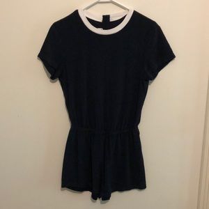 Terry cloth romper